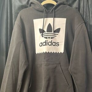 Adidas Charcoal Knit Hoodie